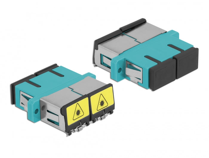 Delock 86895 Optical Fiber Coupler With Laser Protection Flip Sc Duplex Female