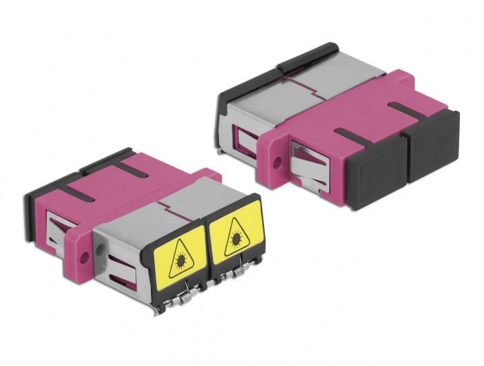 Delock 86896 Optical Fiber Coupler With Laser Protection Flip Sc Duplex Female