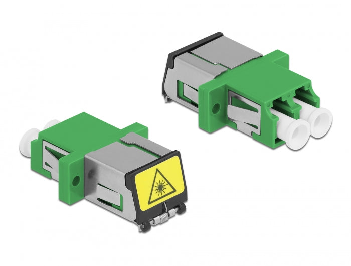 Delock 86897 Optical Fiber Coupler With Laser Protection Flip Lc Duplex Female