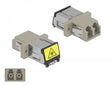 Delock 86899 Optical Fiber Coupler With Laser Protection Flip Lc Duplex Female