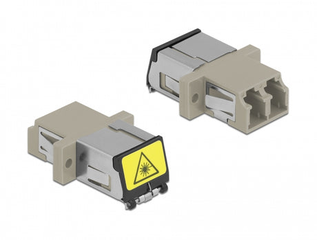 Delock 86899 Optical Fiber Coupler With Laser Protection Flip Lc Duplex Female