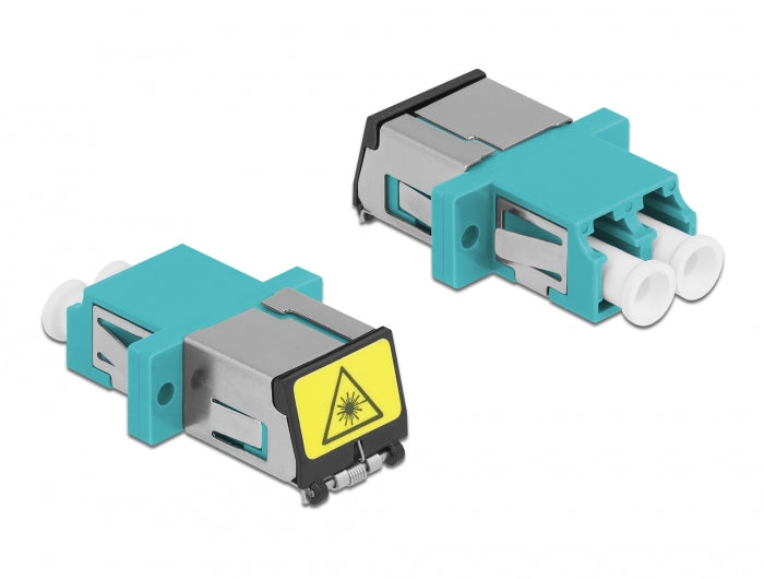 Delock 86900 Optical Fiber Coupler With Laser Protection Flip Lc Duplex Female