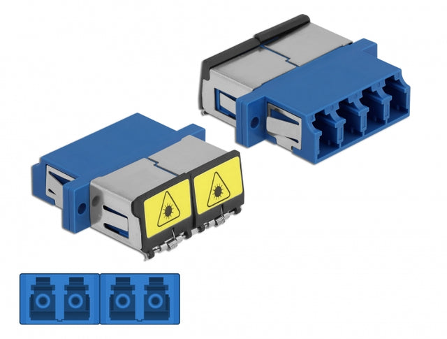 Delock 86903 Optical Fiber Coupler With Laser Protection Flip Lc Quad Female