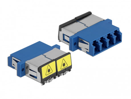 Delock 86903 Optical Fiber Coupler With Laser Protection Flip Lc Quad Female