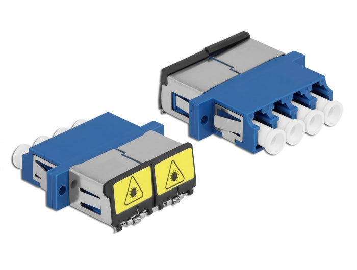 Delock 86903 Optical Fiber Coupler With Laser Protection Flip Lc Quad Female