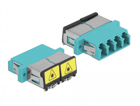 Delock 86905 Optical Fiber Coupler With Laser Protection Flip Lc Quad Female