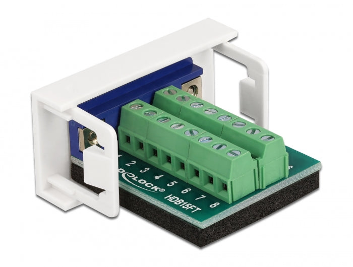 Delock 81346 Easy 45 Module Vga Female To Terminal Block 22.5 X 45 Mm