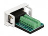 Delock 81347 Easy 45 Module Vga Male To Terminal Block 22.5 X 45 Mm