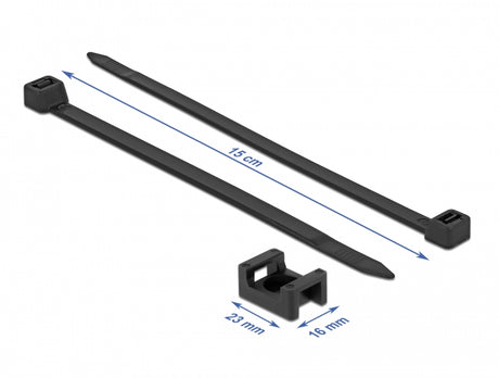 Delock 18886 Screw Fixing Mount 23 X 16 Mm With Cable Tie