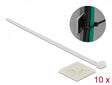 Delock 18679 Cable Tie Mount 40 X 40 Mm With Cable Tie L 250 X W 7.2 Mm White