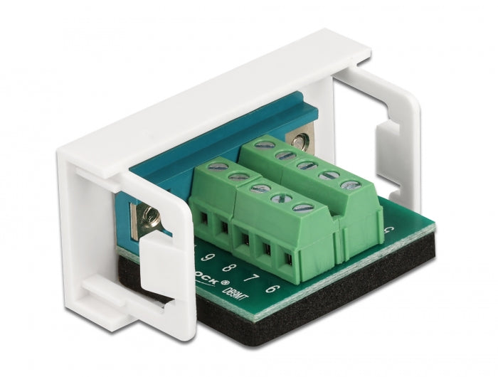 Delock 81351 Easy 45 Module D-Sub 9 Pin Male To 10 Pin Terminal Block