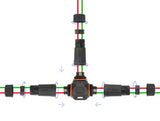 Delock 86916 Cable Connector T-Shape For Outdoor 2 Pin, Ip68 Waterproof