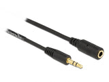 Delock 86768 Coiled Cable Extension 3.5 Mm 3 Pin Stereo Jack Male