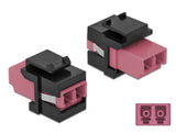 Delock 86721 Keystone Module Lc Duplex Female To Lc Duplex Female