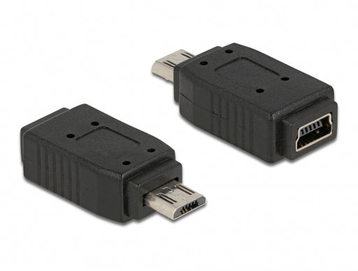 Delock 65063 Adapter Usb Micro-B Male To Usb Mini 5 Pin Female