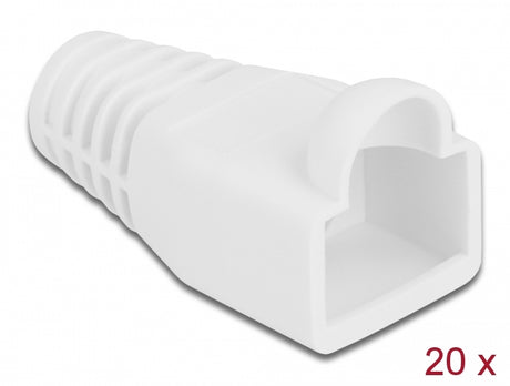 Delock 86724 Strain Relief For Rj45 Plug White 20 Pieces