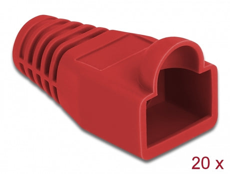 Delock 86725 Strain Relief For Rj45 Plug Red 20 Pieces