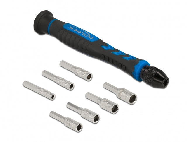 Delock 90551 Screwdriver Set 8 Pieces External Hexagonal Hollow Shaft