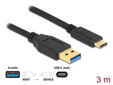 Delock 84006 Superspeed Usb (Usb 3.2 Gen 2) Cable Type-A To Usb Type-C™ 3 M