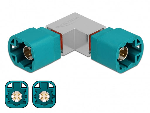 Delock 90525 Adapter Hsd Z Male To Hsd Z Male Angled