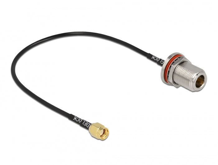 Delock 89059 Antenna Cable Rp-Sma Plug To N Jack Rg-174 30 Cm