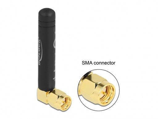 Delock 12716 Lpwan 868 Mhz Antenna Sma Plug 90° 1.6 Dbi Omnidirectional Fixed