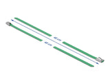 Delock 18803 Stainless Steel Cable Ties L 400 X W 4.6 Mm Green 10 Pieces