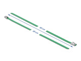 Delock 18804 Stainless Steel Cable Ties L 500 X W 4.6 Mm Green 10 Pieces