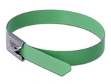 Delock 18805 Stainless Steel Cable Ties L 200 X W 7.9 Mm Green 10 Pieces