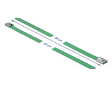 Delock 18808 Stainless Steel Cable Ties L 500 X W 7.9 Mm Green 10 Pieces