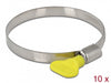 Delock 19454 Butterfly Hose Clamp 60 - 80 Mm 10 Pieces Yellow