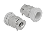 Delock 60360 Cable Gland Pg21 With Strain Relief And Bending Protection Grey