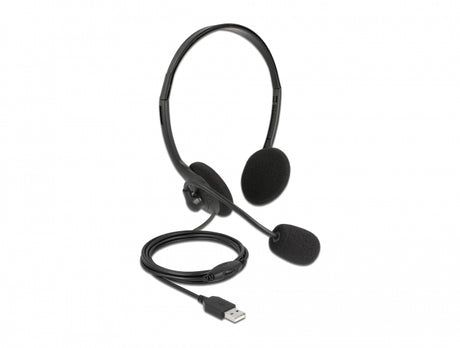 Delock 27178 Usb Stereo Headset With Volume Control For Pc And Laptop