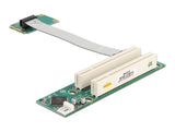 Delock 41355 Riser Card Mini Pci Express > 2 X Pci With Flexible Cable 13 Cm