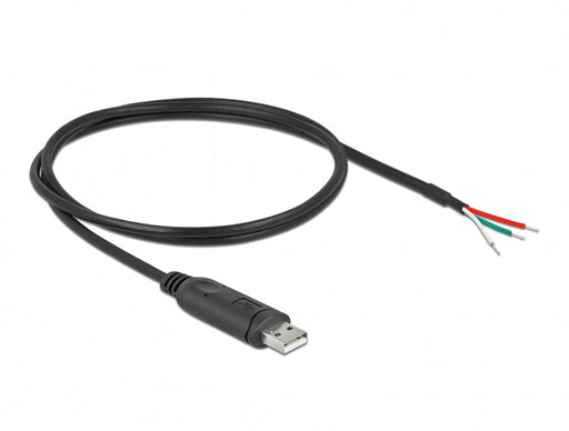 Delock 62930 Adapter Cable Usb 2.0 Type-A To Serial Rs-232 With 3 Open Wires