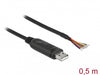 Delock 90415 Adapter Cable Usb 2.0 Type-A To Serial Rs-232