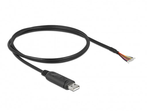 Delock 90524 Adapter Cable Usb 2.0 Type-A To Serial Rs-232 With 9 Open Wires