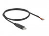 Delock 90524 Adapter Cable Usb 2.0 Type-A To Serial Rs-232 With 9 Open Wires