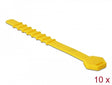 Delock 18830 Silicone Cable Ties Reusable 10 Pieces Yellow