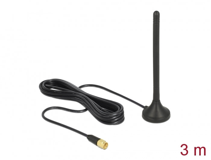 Delock 12419 Gsm / Umts / Lte Antenna Sma Plug 2.5 Dbi Fixed Omnidirectional