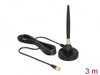 Delock 12421 Gsm Antenna Sma Plug Screw Mounting 3 Dbi Fixed Omnidirectional