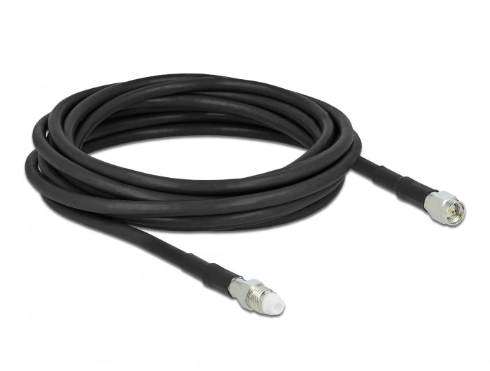 Delock 12449 Antenna Cable Fme Jack > Sma Plug Rg-58 5 M