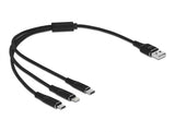 Delock 87152 Usb Charging Cable 3 In 1 Type-A To Lightning™