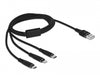 Delock 87155 Usb Charging Cable 3 In 1 Type-A To Lightning™