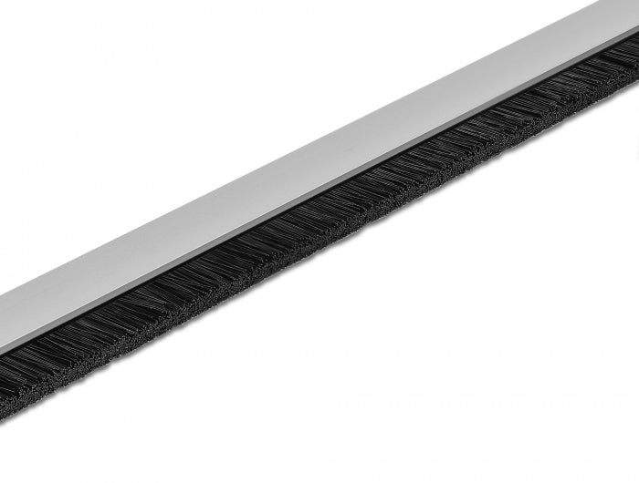 Delock 66649 Brush Strip 20 Mm With Aluminium Profile Straight - Length 1 M