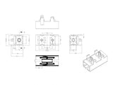 Delock 86932 Optic Fiber Coupler For Pcb Sc Simplex Female To Sc Simplex Female