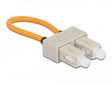 Delock 86921 Optical Fiber Loopback Adapter Sc / Om1 Multi-Mode Beige