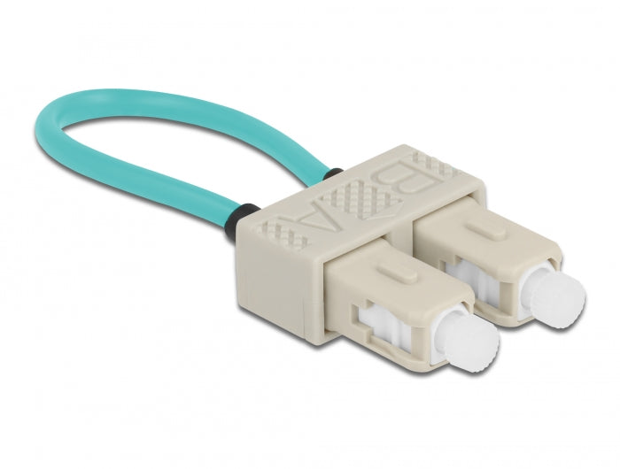 Delock 86923 Optical Fiber Loopback Adapter Sc / Om3 Multi-Mode Beige