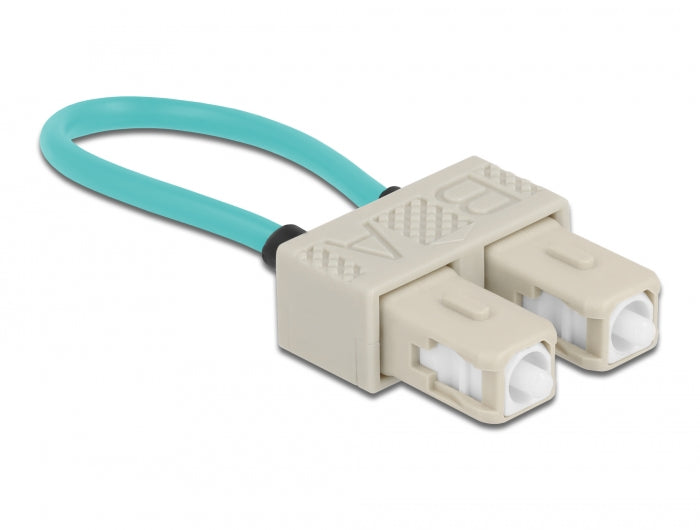 Delock 86923 Optical Fiber Loopback Adapter Sc / Om3 Multi-Mode Beige