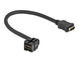 Delock 86854 Keystone Module Hdmi Female 250° > Hdmi Female With Cable Black